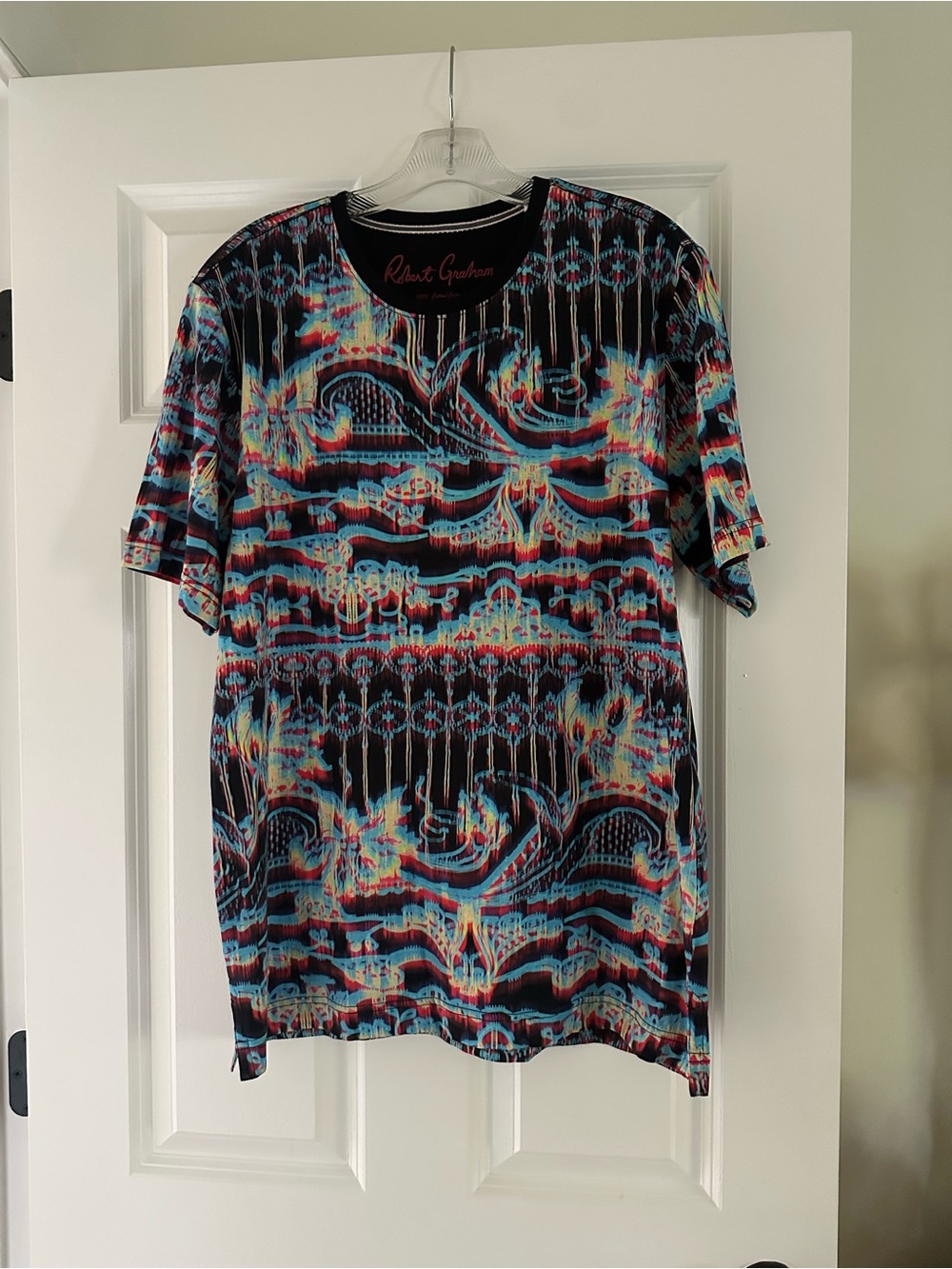 Robert Graham Multicolor Printed Short Sleeve Top